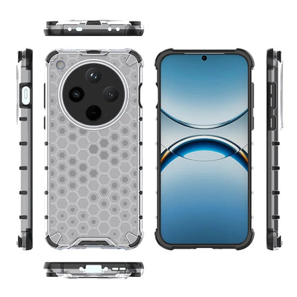 For Oppo Find X8 5G Case Compatible with MagSafe Honeycomb Design TPU+PC Phone Cover