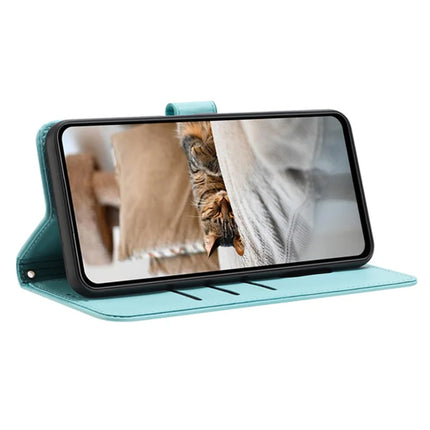 For Honor Magic7 Lite 5G / X9c 5G / X60 Pro 5G Case with Strap Cats Imprint Leather Wallet Phone Cover