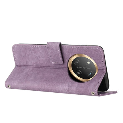 For Honor Magic7 Lite 5G / X9c 5G / X60 Pro 5G Case Imprinted Lines Leather Phone Cover Folding Stand