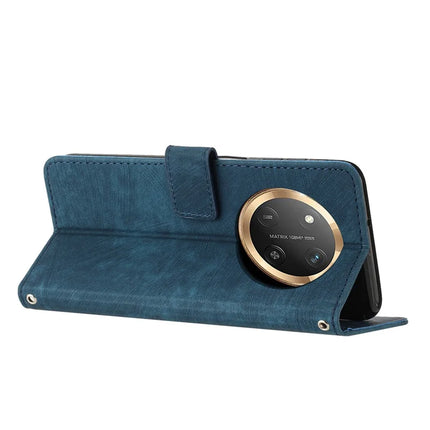 For Honor Magic7 Lite 5G / X9c 5G / X60 Pro 5G Case Imprinted Lines Leather Phone Cover Folding Stand
