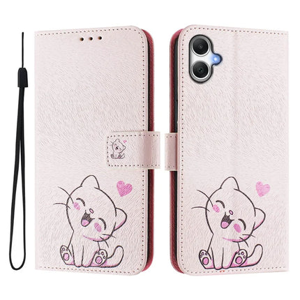 For Samsung Galaxy A06 Case Pattern Printing Wallet Phone Cover with Strap