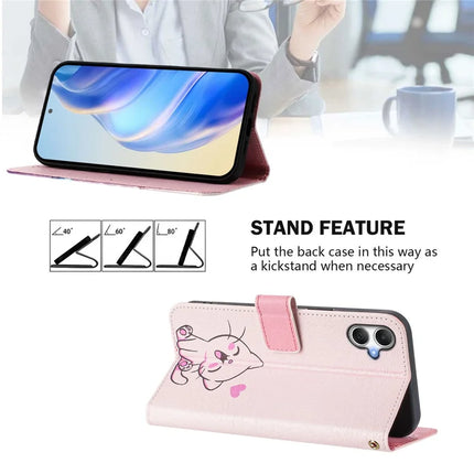 For Samsung Galaxy A06 Case Pattern Printing Wallet Phone Cover with Strap