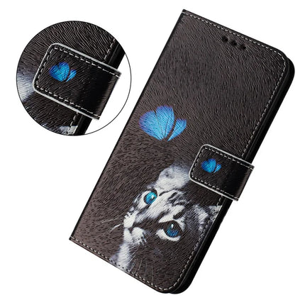 For Samsung Galaxy A06 Case Pattern Printing Wallet Phone Cover with Strap