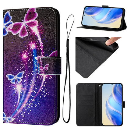 For Samsung Galaxy A06 Case Pattern Printing Wallet Phone Cover with Strap