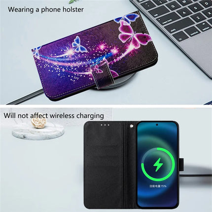 For Samsung Galaxy A06 Case Pattern Printing Wallet Phone Cover with Strap