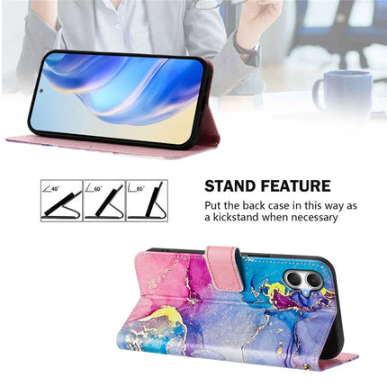 For Samsung Galaxy A06 Case Pattern Printing Wallet Phone Cover with Strap