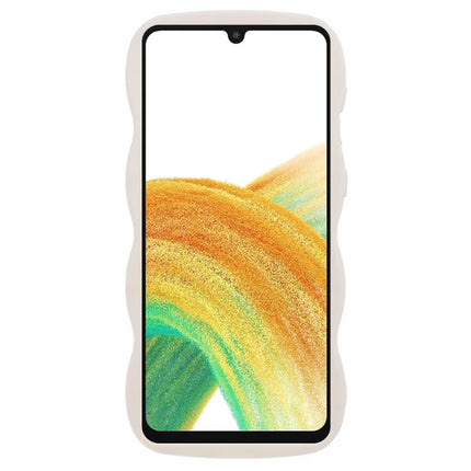 For Samsung Galaxy A16 4G / 5G Case TPU Protective Phone Cover Unique Curly Wave Frame
