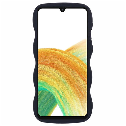 For Samsung Galaxy A16 4G / 5G Case TPU Protective Phone Cover Unique Curly Wave Frame