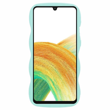 For Samsung Galaxy A16 4G / 5G Case TPU Protective Phone Cover Unique Curly Wave Frame