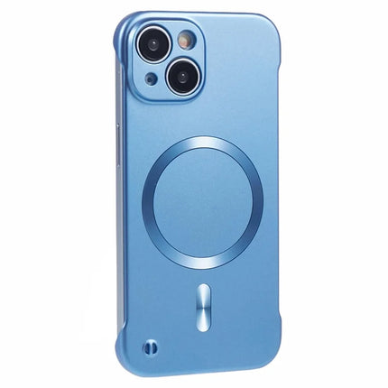 For iPhone 14 Case Compatible with MagSafe Hard PC Frameless Phone Cover - Blue