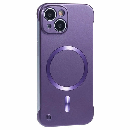 For iPhone 13 Case Compatible with MagSafe Hard PC Frameless Phone Cover - Purple
