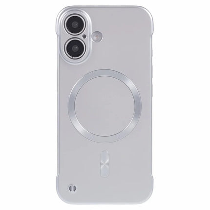 For iPhone 16 Plus Case Compatible with MagSafe Hard PC Frameless Phone Cover