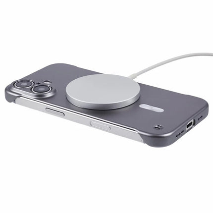 For iPhone 16 Plus Case Compatible with MagSafe Hard PC Frameless Phone Cover