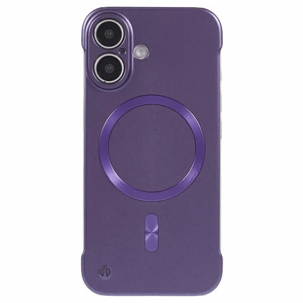 For iPhone 16 Plus Case Compatible with MagSafe Hard PC Frameless Phone Cover