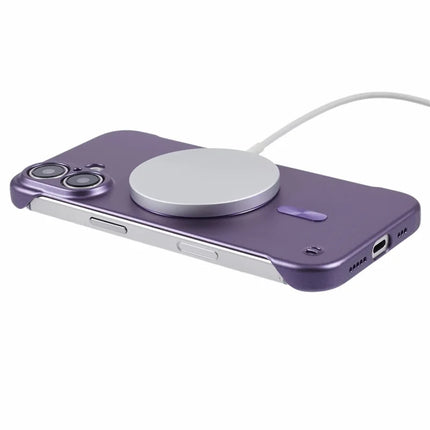 For iPhone 16 Plus Case Compatible with MagSafe Hard PC Frameless Phone Cover