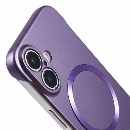 For iPhone 16 Plus Case Compatible with MagSafe Hard PC Frameless Phone Cover