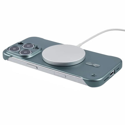 For iPhone 16 Pro Max Case Compatible with MagSafe Hard PC Frameless Phone Cover