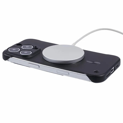 For iPhone 16 Pro Max Case Compatible with MagSafe Hard PC Frameless Phone Cover