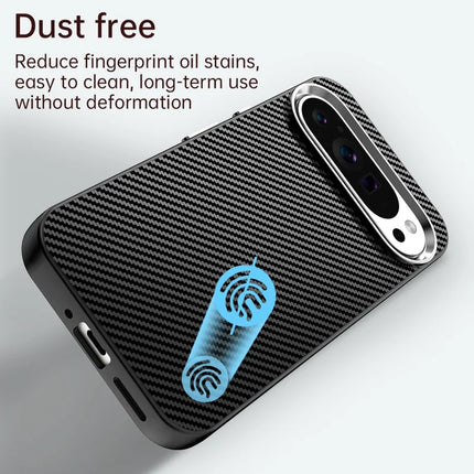 For Google Pixel 9 / Pixel 9 Pro Case Cell Phone Hybrid Back Cover Carbon Fiber Texture