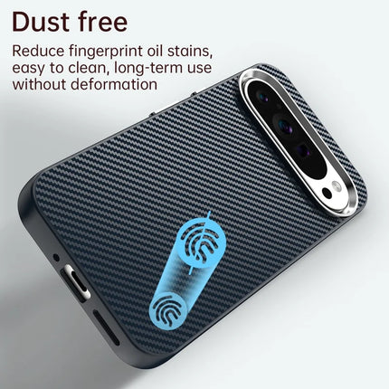 For Google Pixel 9 / Pixel 9 Pro Case Cell Phone Hybrid Back Cover Carbon Fiber Texture