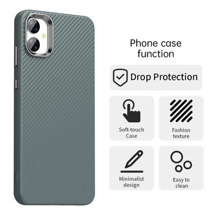 For Samsung Galaxy A05 4G / M05 4G / F05 Case Cell Phone Hybrid Back Cover Carbon Fiber Texture