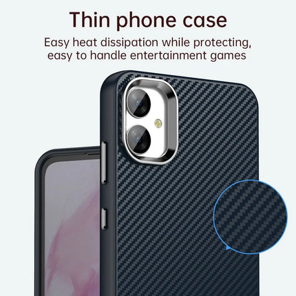 For Samsung Galaxy A05 4G / M05 4G / F05 Case Cell Phone Hybrid Back Cover Carbon Fiber Texture