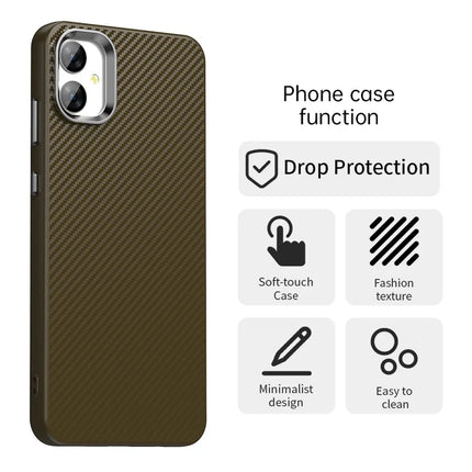 For Samsung Galaxy A05 4G / M05 4G / F05 Case Cell Phone Hybrid Back Cover Carbon Fiber Texture