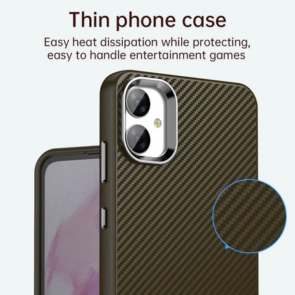 For Samsung Galaxy A05 4G / M05 4G / F05 Case Cell Phone Hybrid Back Cover Carbon Fiber Texture