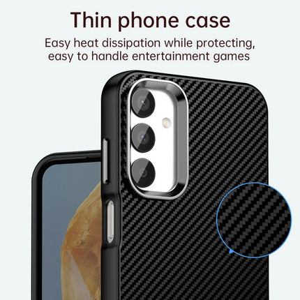 For Samsung Galaxy A05s 4G / M14 4G / F14 4G Case Cell Phone Hybrid Back Cover Carbon Fiber Texture
