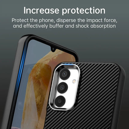For Samsung Galaxy A05s 4G / M14 4G / F14 4G Case Cell Phone Hybrid Back Cover Carbon Fiber Texture