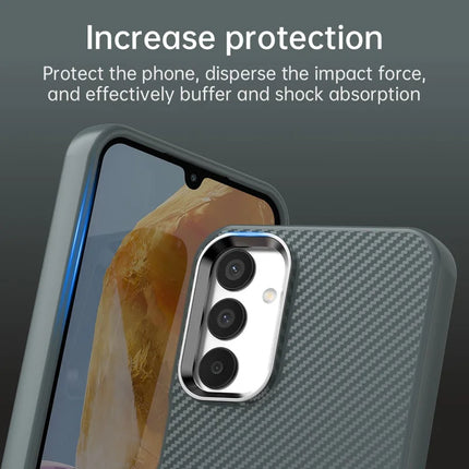 For Samsung Galaxy A05s 4G / M14 4G / F14 4G Case Cell Phone Hybrid Back Cover Carbon Fiber Texture