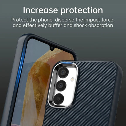 For Samsung Galaxy A05s 4G / M14 4G / F14 4G Case Cell Phone Hybrid Back Cover Carbon Fiber Texture