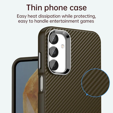 For Samsung Galaxy A05s 4G / M14 4G / F14 4G Case Cell Phone Hybrid Back Cover Carbon Fiber Texture
