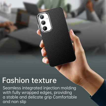 For Samsung Galaxy S23 FE Case Cell Phone Hybrid Back Cover Carbon Fiber Texture