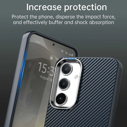 For Samsung Galaxy S23 FE Case Cell Phone Hybrid Back Cover Carbon Fiber Texture