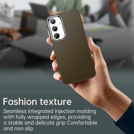 For Samsung Galaxy S23 FE Case Cell Phone Hybrid Back Cover Carbon Fiber Texture