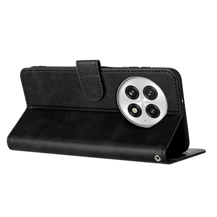 For OnePlus 13 Case Flip Stand PU Leather Wallet Phone Cover Calf Texture