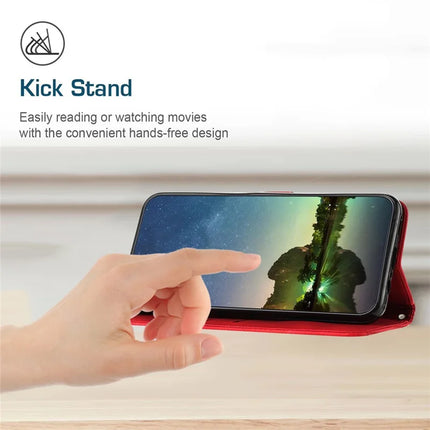 For Honor X7c 4G / 200 Smart 5G / Play 60 Plus 5G / Play 9T Case Handbag Imprinted Triangle Leather Phone Cover