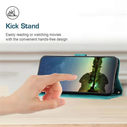 For Honor X7c 4G / 200 Smart 5G / Play 60 Plus 5G / Play 9T Case Handbag Imprinted Triangle Leather Phone Cover