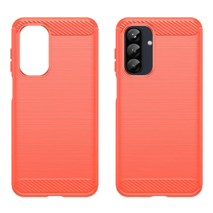 For Samsung Galaxy A26 5G Case Carbon Fiber Texture Brushed Anti Fingerprint Phone Back Cover