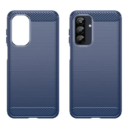 For Samsung Galaxy A26 5G Case Carbon Fiber Texture Brushed Anti Fingerprint Phone Back Cover