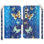 Blue Gold Butterflies