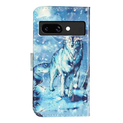 For Google Pixel 9a Case 3D Pattern Printed Phone Leather Phone Cover