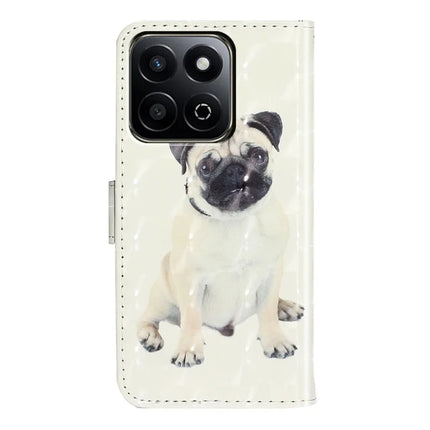 For Honor X7c 4G / 200 Smart 5G Case 3D Pattern Printed Phone Leather Phone Cover