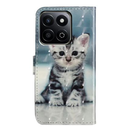 For Honor X7c 4G / 200 Smart 5G Case 3D Pattern Printed Phone Leather Phone Cover