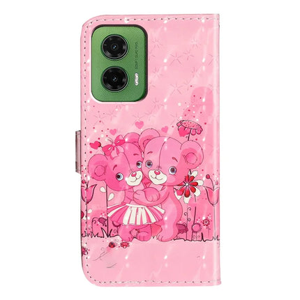 For Motorola Moto G35 5G Case 3D Pattern Printed Phone Leather Phone Cover