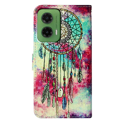 For Motorola Moto G35 5G Case Pattern PU Leather Flip Phone Cover