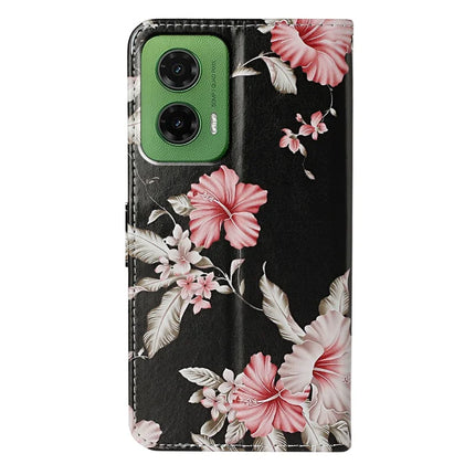 For Motorola Moto G35 5G Case Pattern PU Leather Flip Phone Cover