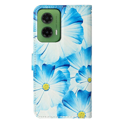 For Motorola Moto G35 5G Case Pattern PU Leather Flip Phone Cover