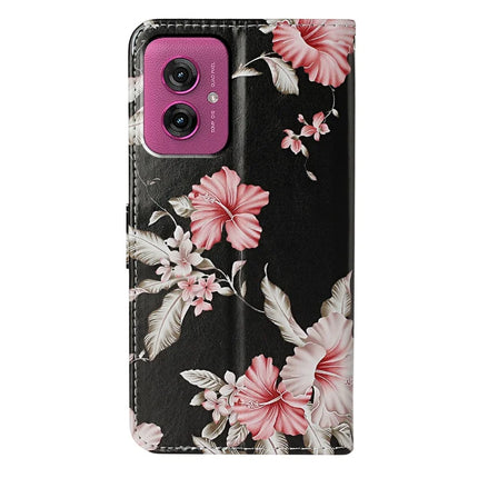 For Motorola Moto G55 5G Case Pattern PU Leather Flip Phone Cover